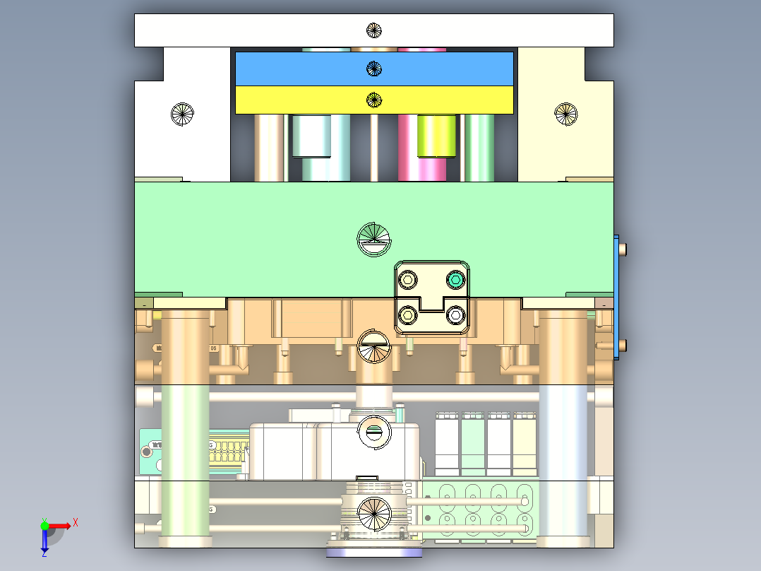 儿童款衣架（针阀热流道）俯视图