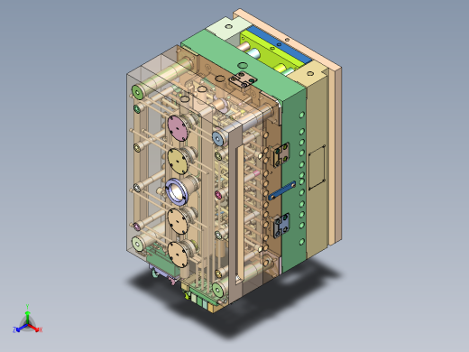 儿童款衣架（针阀热流道）正等轴测缩略图