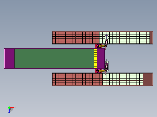 欧式蛋糕早餐面包入盒装盒机俯视缩略图