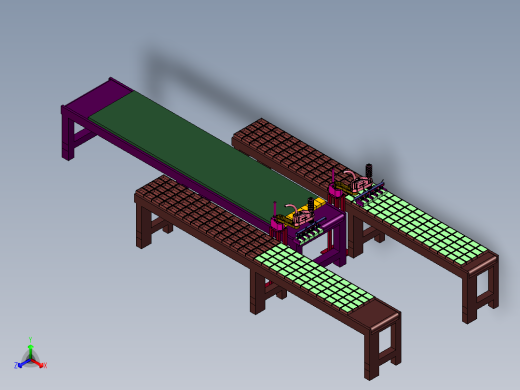 欧式蛋糕早餐面包入盒装盒机正等轴测缩略图
