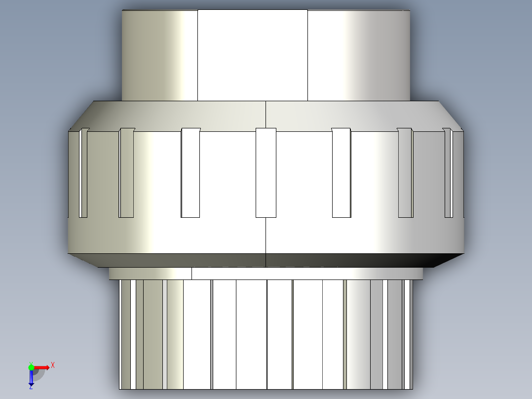 8BIFXC 适配器会在PVC-U 不锈钢溶剂焊接插座D和BSP螺纹a316l不锈钢母端R与EPDM或FPM材质的O形环钢俯视图
