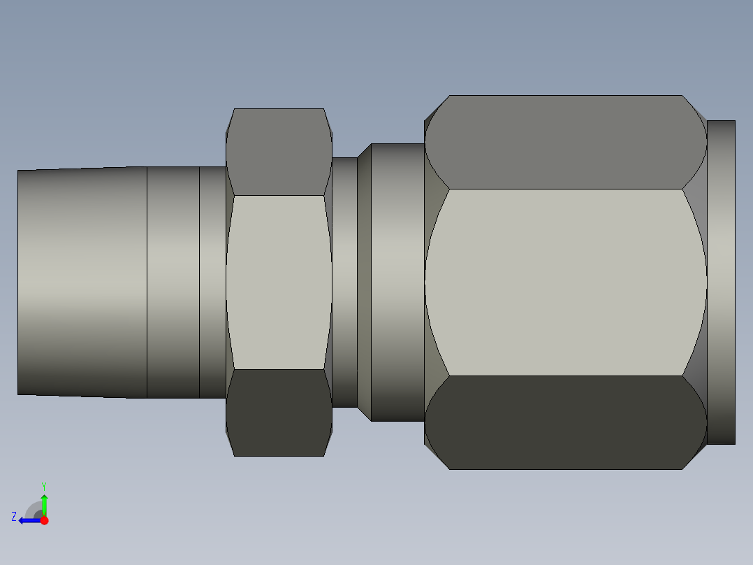 卡套式工业通用硬管接头8_fbu-s右视图