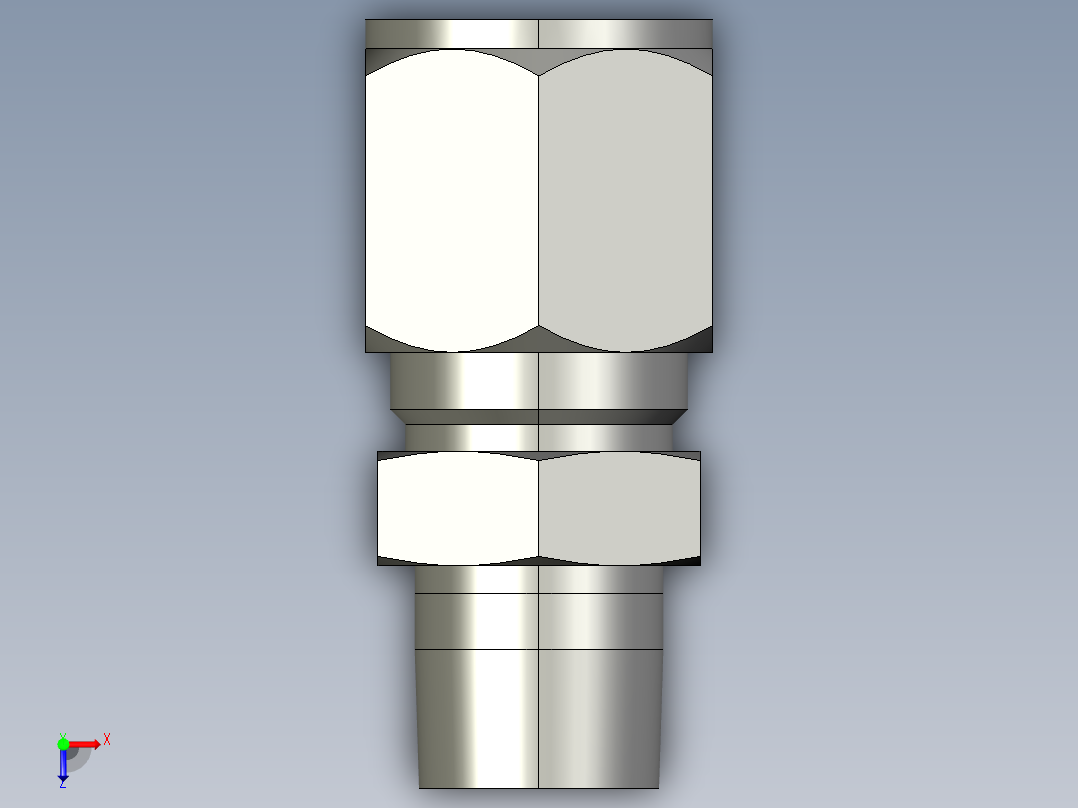 卡套式工业通用硬管接头8_fbu-s俯视图