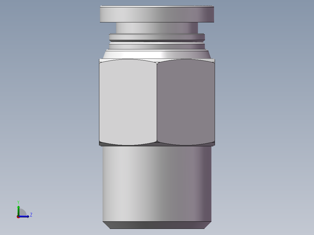 螺纹直通APC8-02（2分8厘）左视图