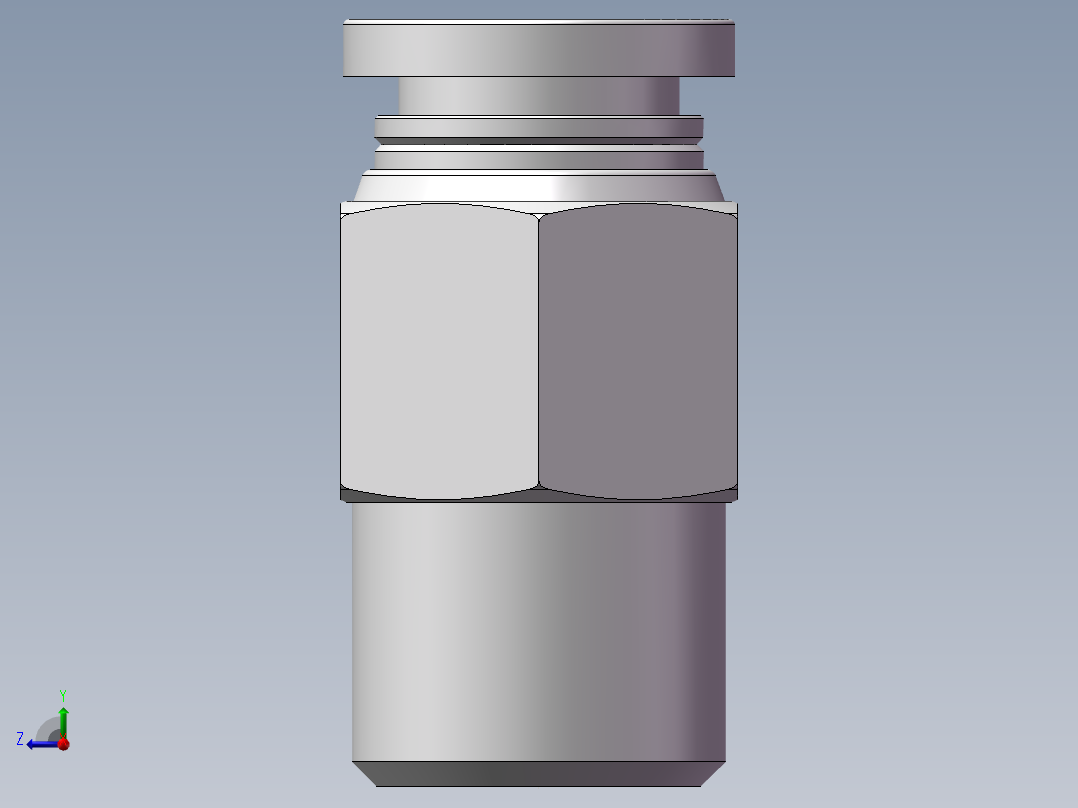 螺纹直通APC8-02（2分8厘）右视图