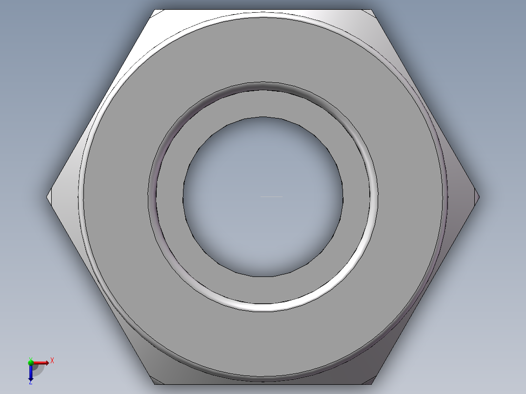 螺纹直通APC8-02（2分8厘）俯视图