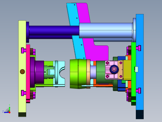 汽车拉杆加工用的压配工装右视缩略图