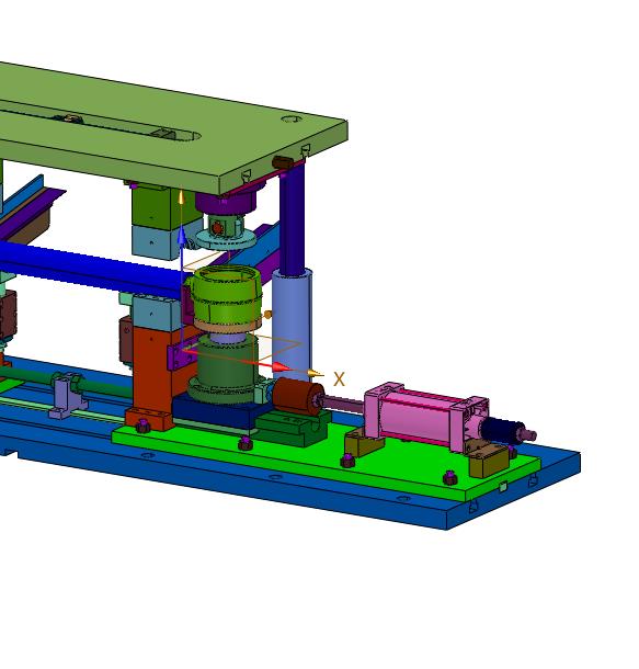 汽车拉杆加工用的压配工装