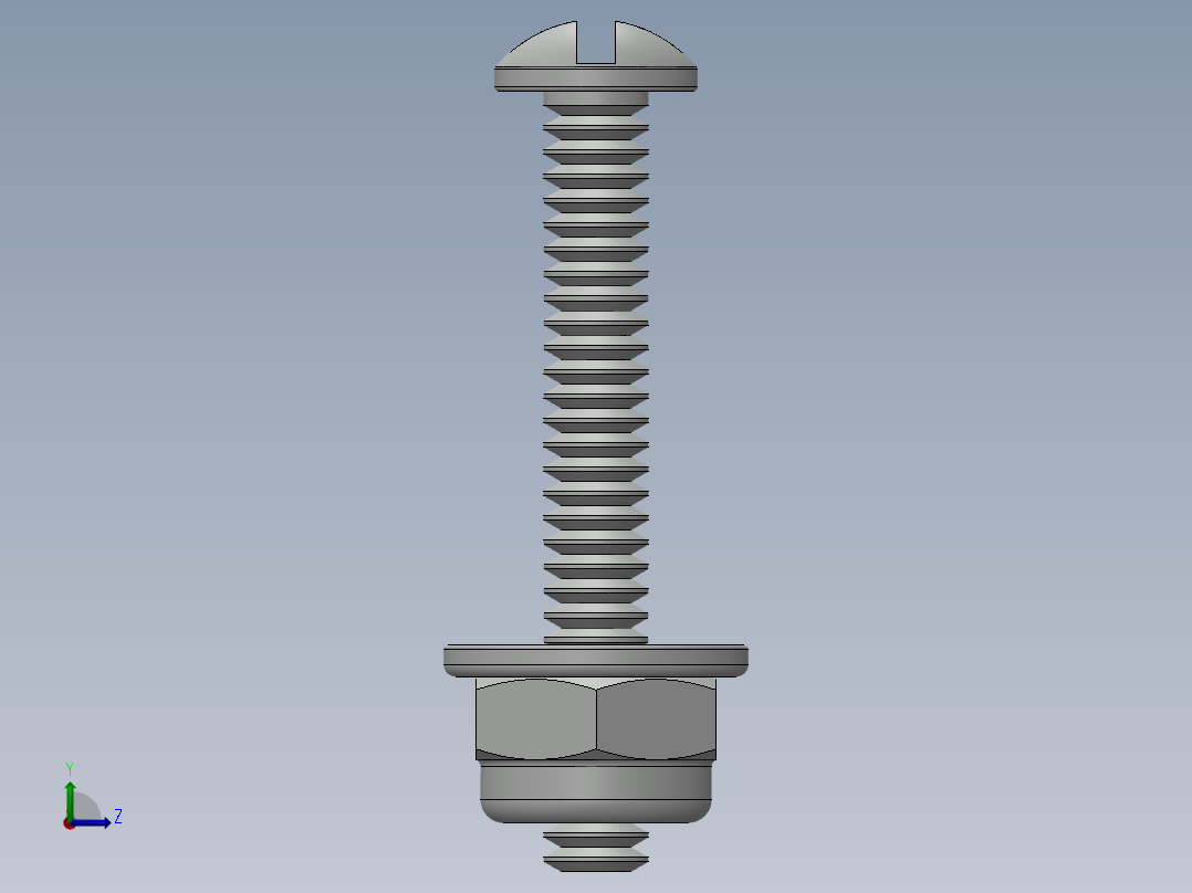紧固件-No.6-32 Screw-02左视图