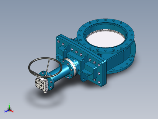 柱阀正等轴测缩略图
