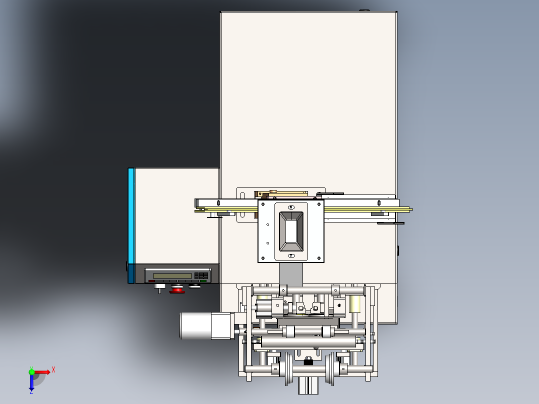 螺丝包装机俯视图
