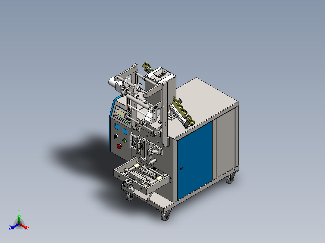 螺丝包装机正等轴测图