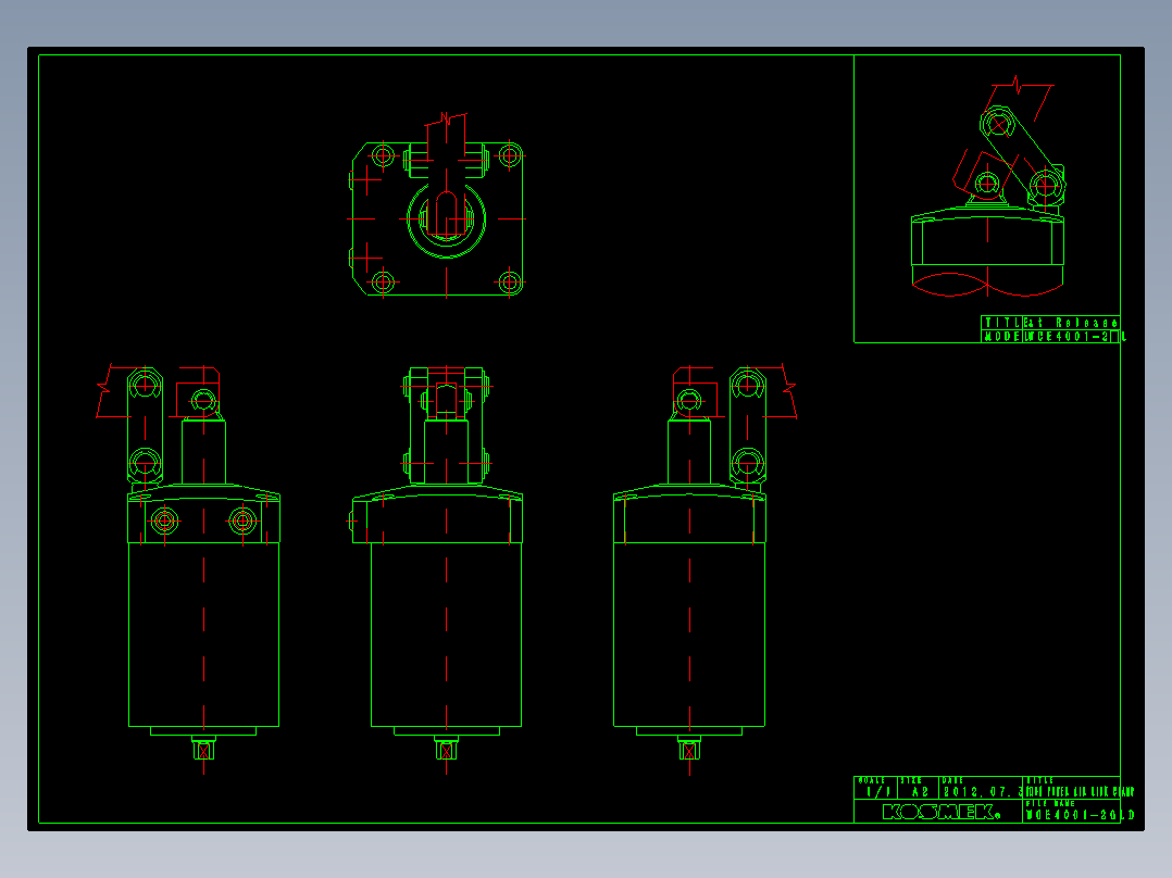 KOSMEKWCE4001-2GLD多系列多零件图纸模型多系列多零件图纸模型