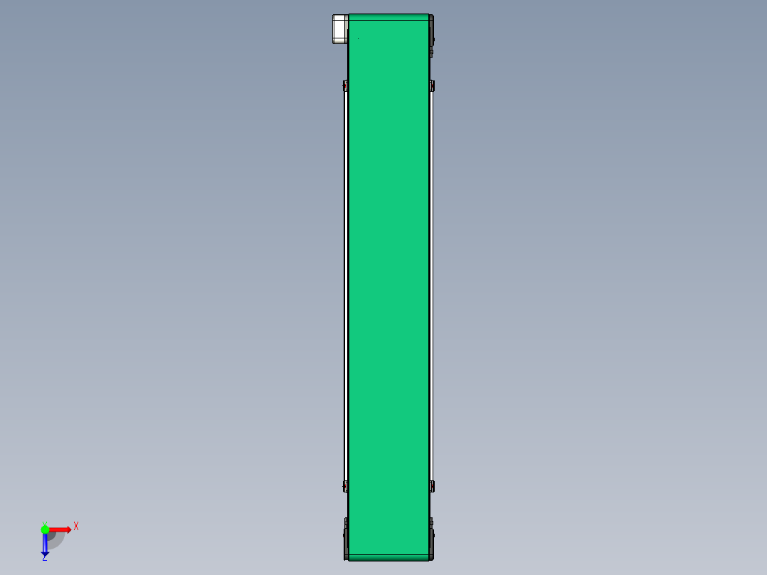 LE-XC4040-左边驱动带支座轻载皮带线-负载40kg俯视图