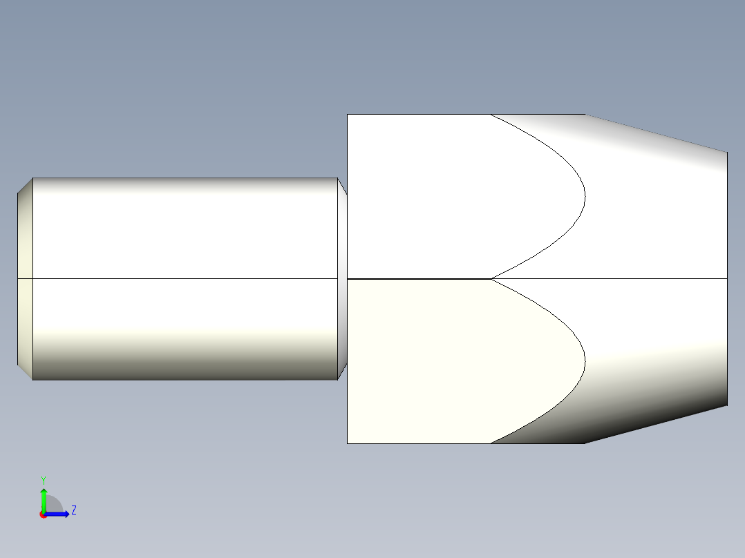 定位配件2264-3D多系列多零件图纸模型左视图