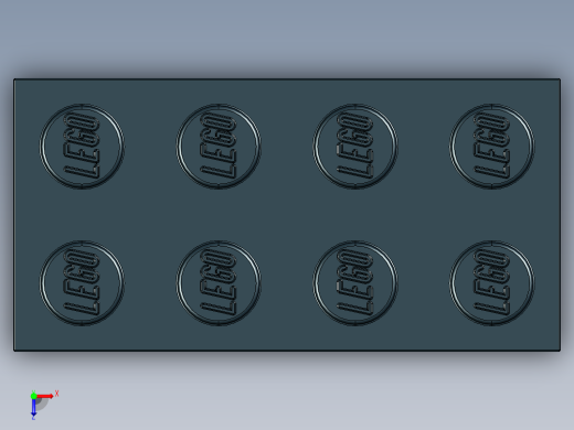 乐高套装 4421基本积木-300126 Black Brick 2 x 4.STEP俯视缩略图