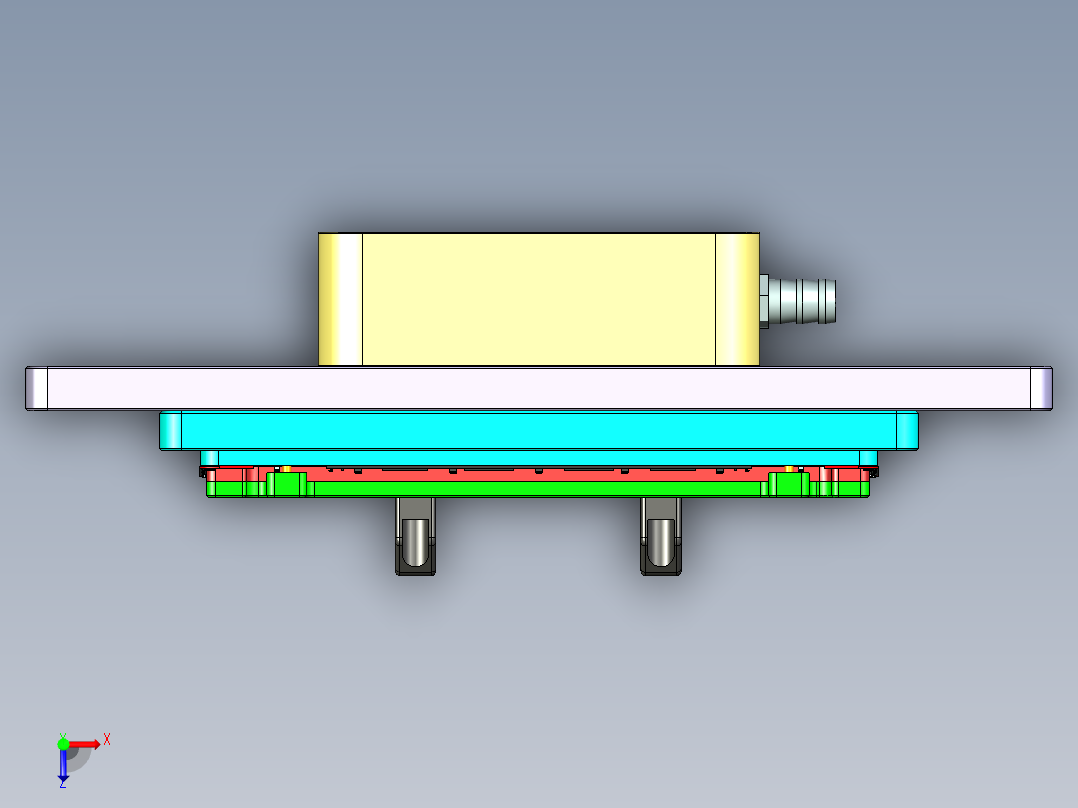 BAZ80-D-笔记本CNC工装夹具三维模型CNC7-20160622俯视图