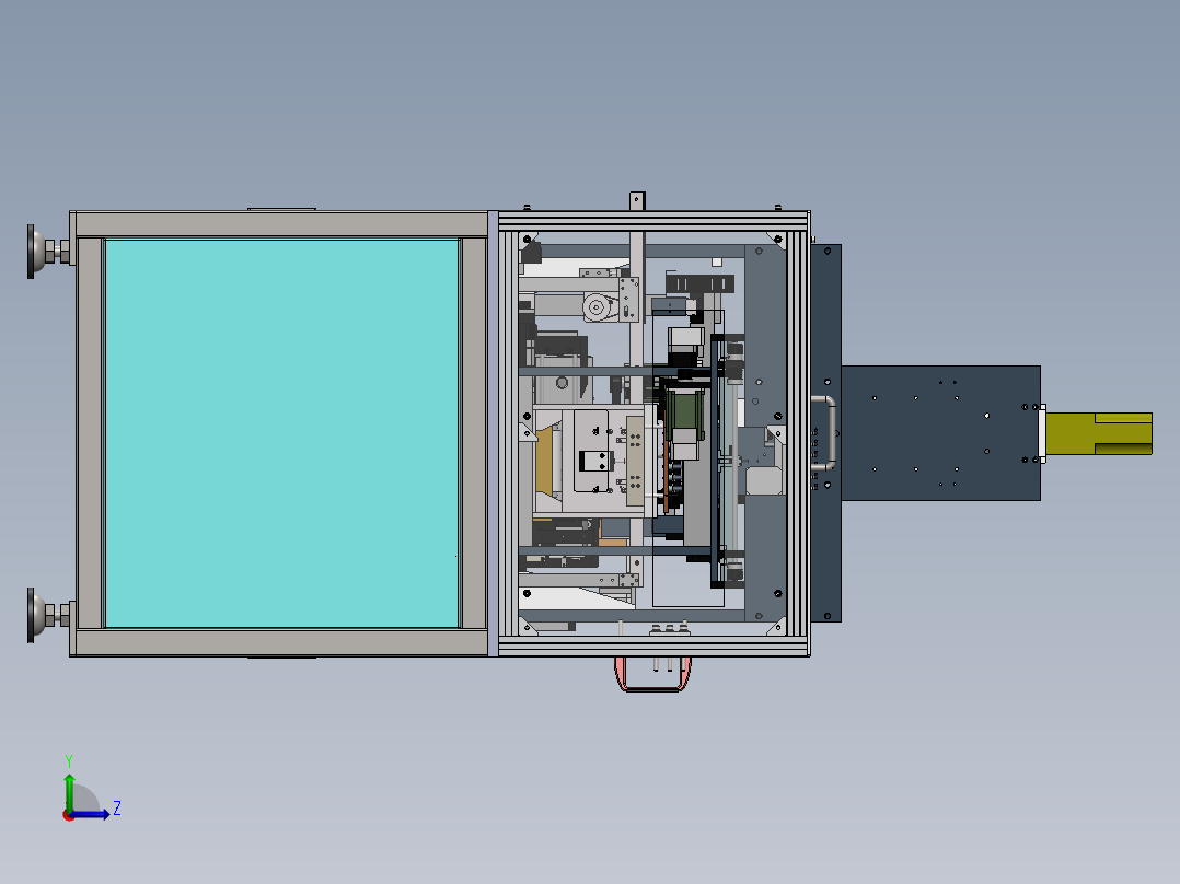 触点开关自动组装线sw16可编辑左视图