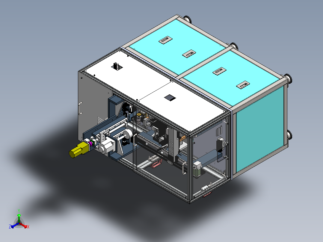 触点开关自动组装线sw16可编辑正等轴测图