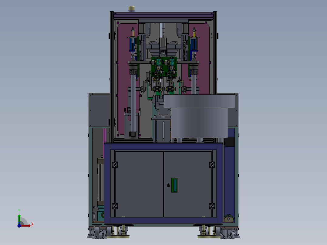 光通信128G卡自动组装线sw16前视图