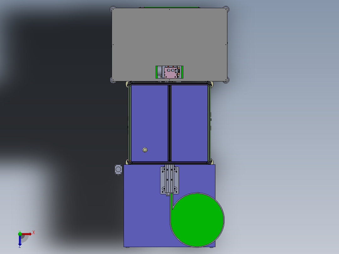 光通信128G卡自动组装线sw16俯视图