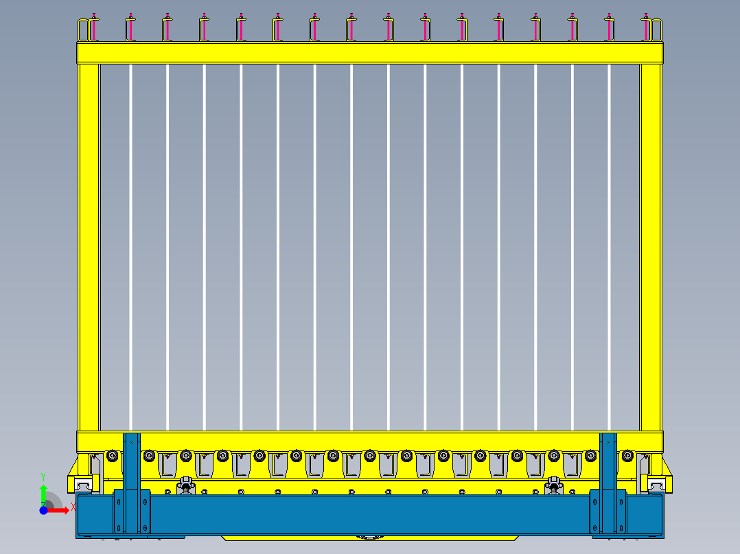 玻璃理片机sw20可编辑前视图