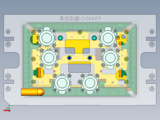 FS443-C笔记本CNC工装夹具三维模型-验证治具后视缩略图