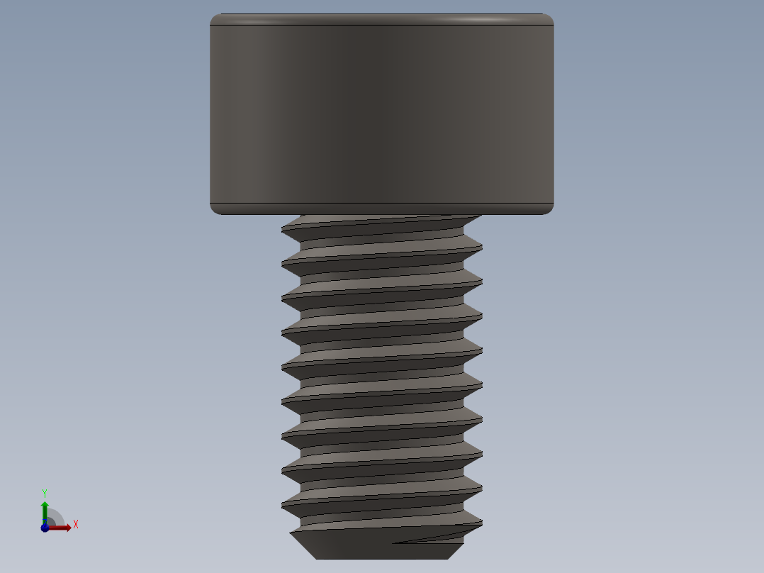 Screw_DIN_912_M3.5x6F_A2.SLDPRT公制内六角螺钉前视图