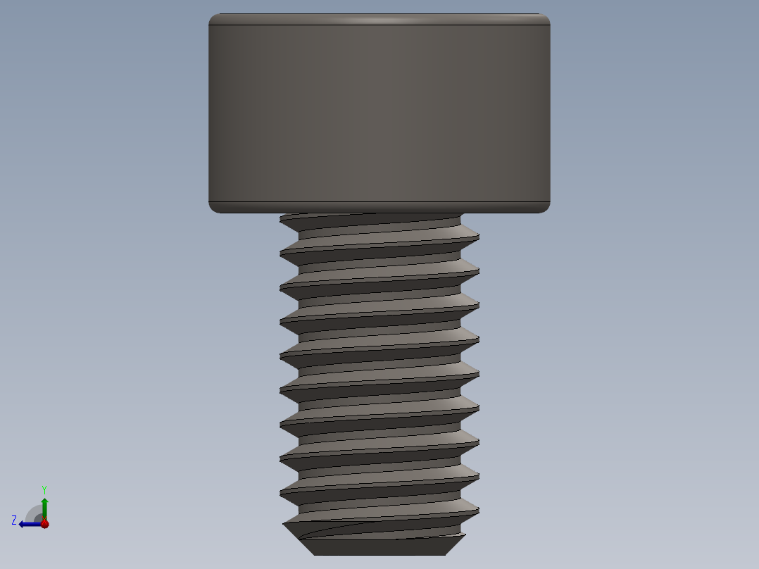 Screw_DIN_912_M3.5x6F_A2.SLDPRT公制内六角螺钉右视图