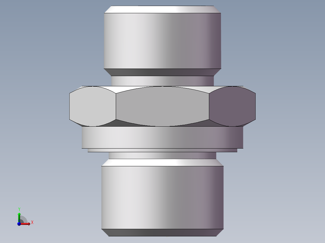 英制管螺纹ED密封、1CB-16-06WD前视图