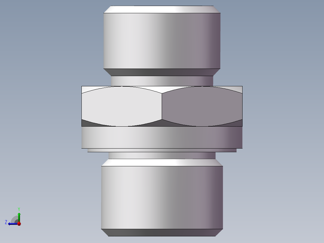 英制管螺纹ED密封、1CB-16-06WD右视图