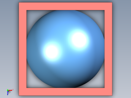 盒子+球俯视缩略图