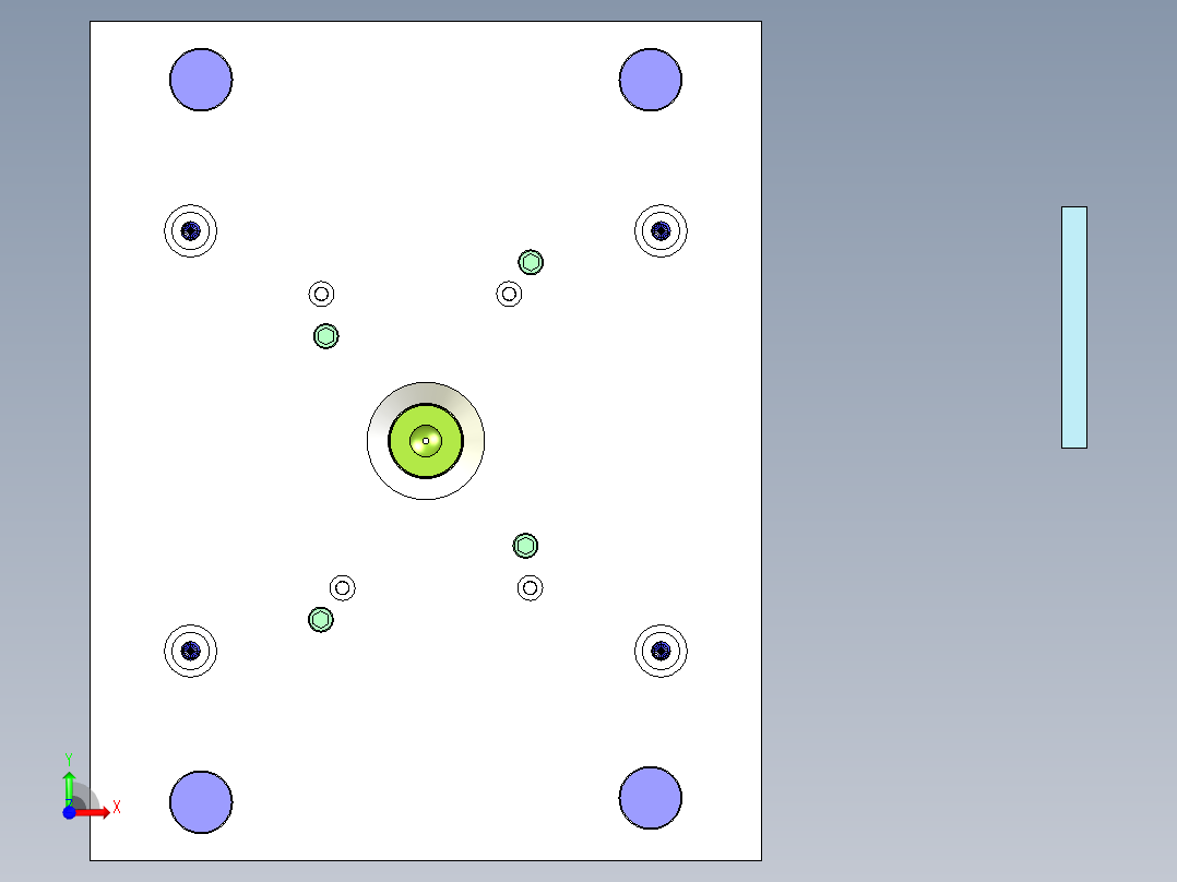 破壁机底座（细水口）前视图