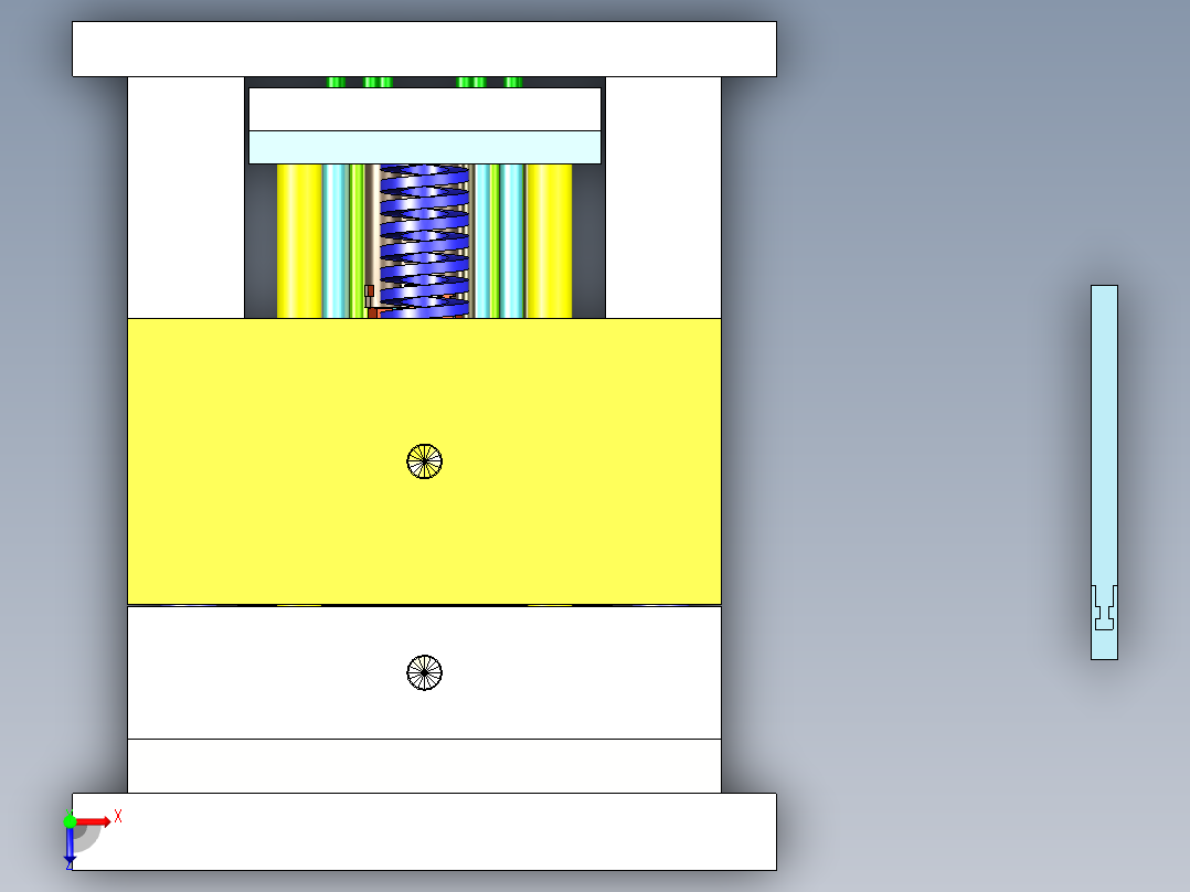 破壁机底座（细水口）俯视图