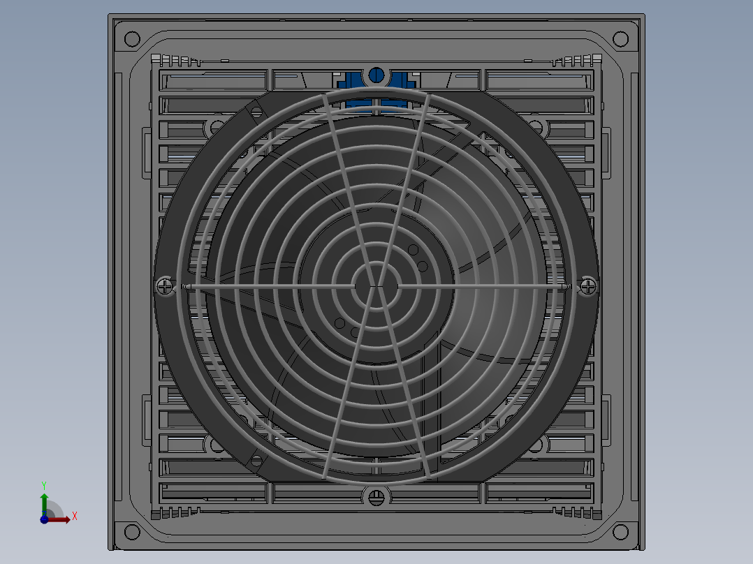 过滤风扇风扇及过滤器前视图