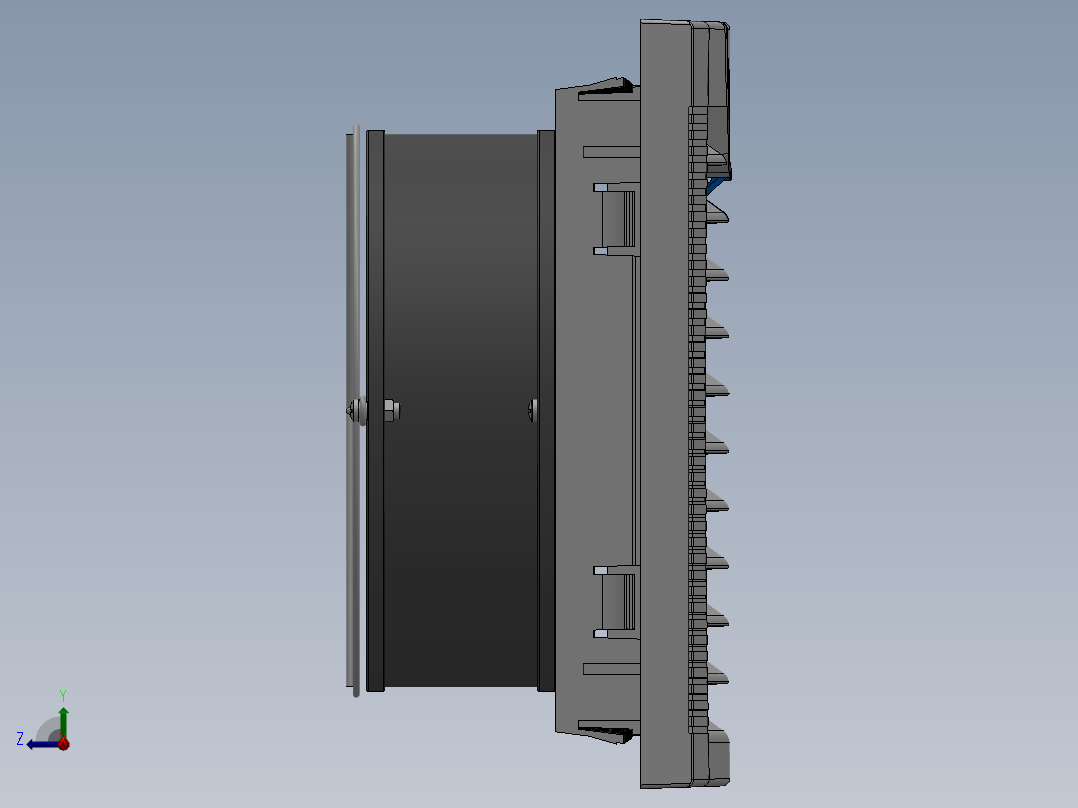 过滤风扇风扇及过滤器右视图