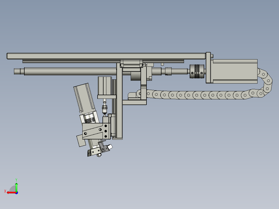 大铝件贴片装置后视图