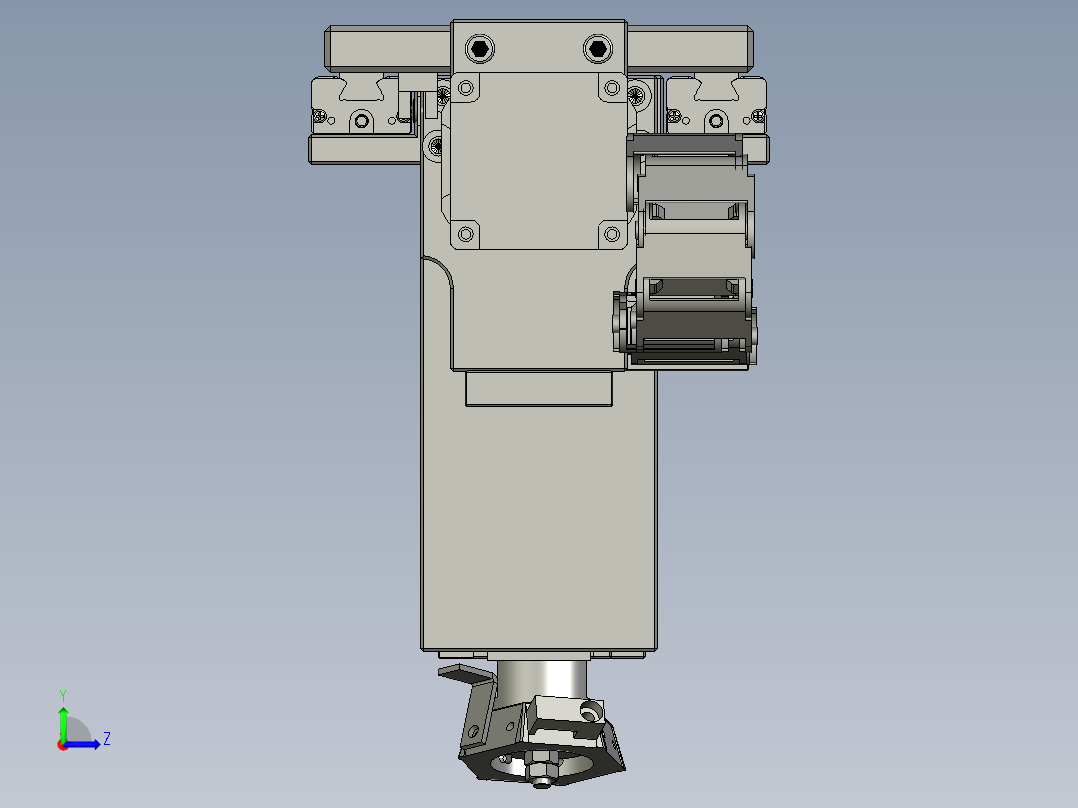 大铝件贴片装置左视图