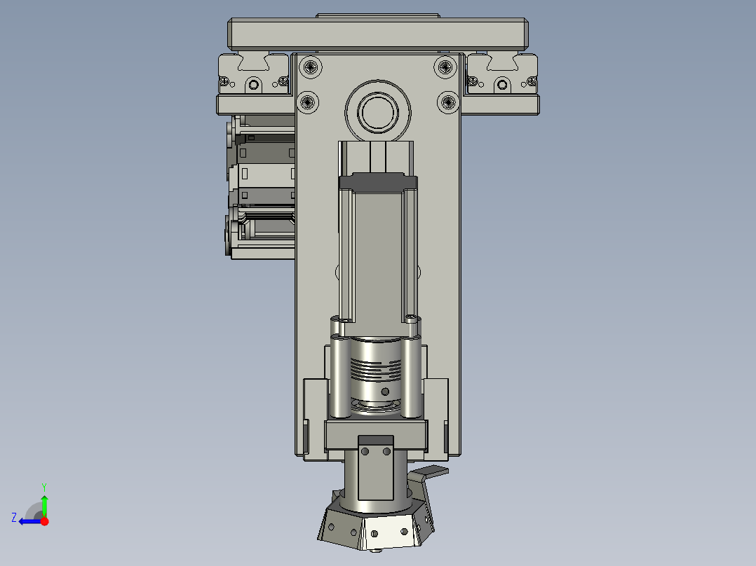 大铝件贴片装置右视图