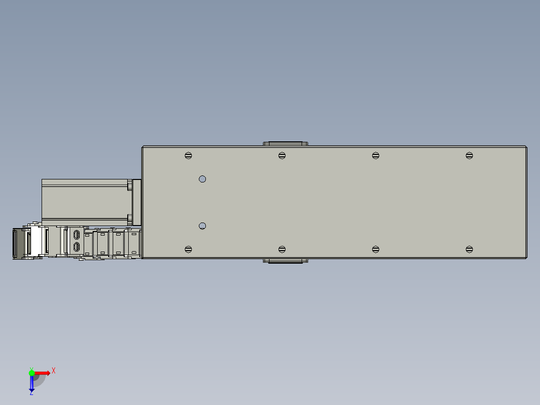 大铝件贴片装置俯视图