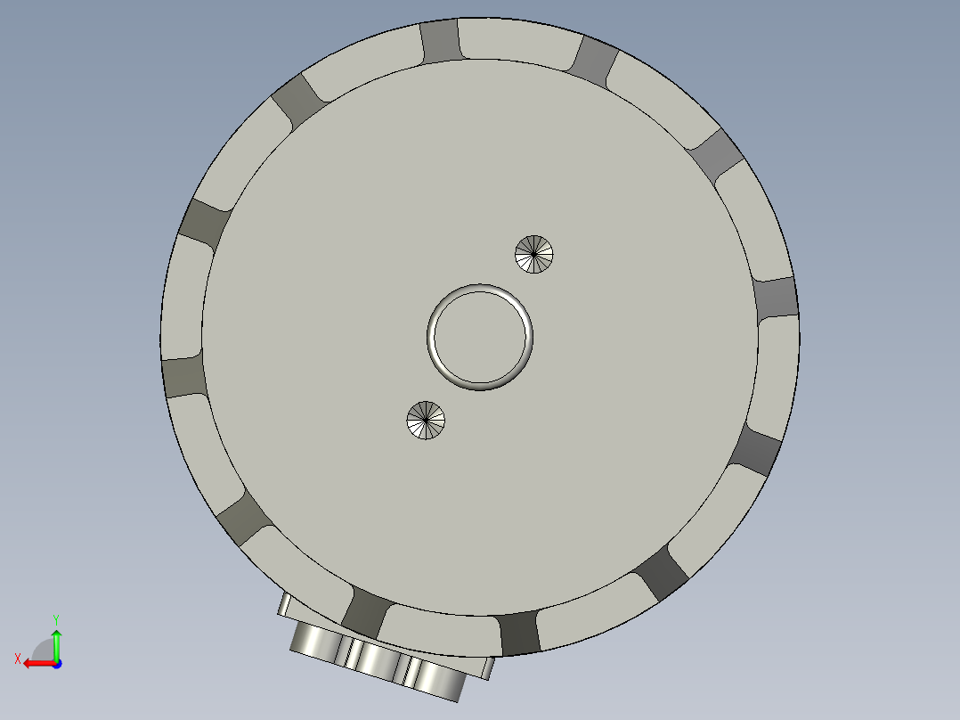 M3508直流无刷减速电后视图