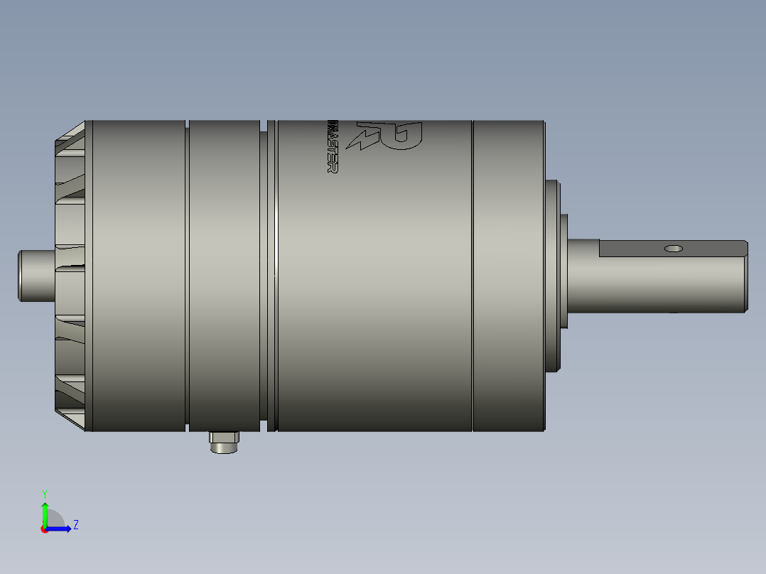 M3508直流无刷减速电左视图