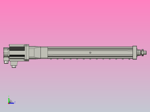 MTA80-500-P05-FF-D-P1500(2000)W-S3 MTA80电动缸 最大负载20KN 额定负载15KN 1500(2000)W电机直接安装左视缩略图