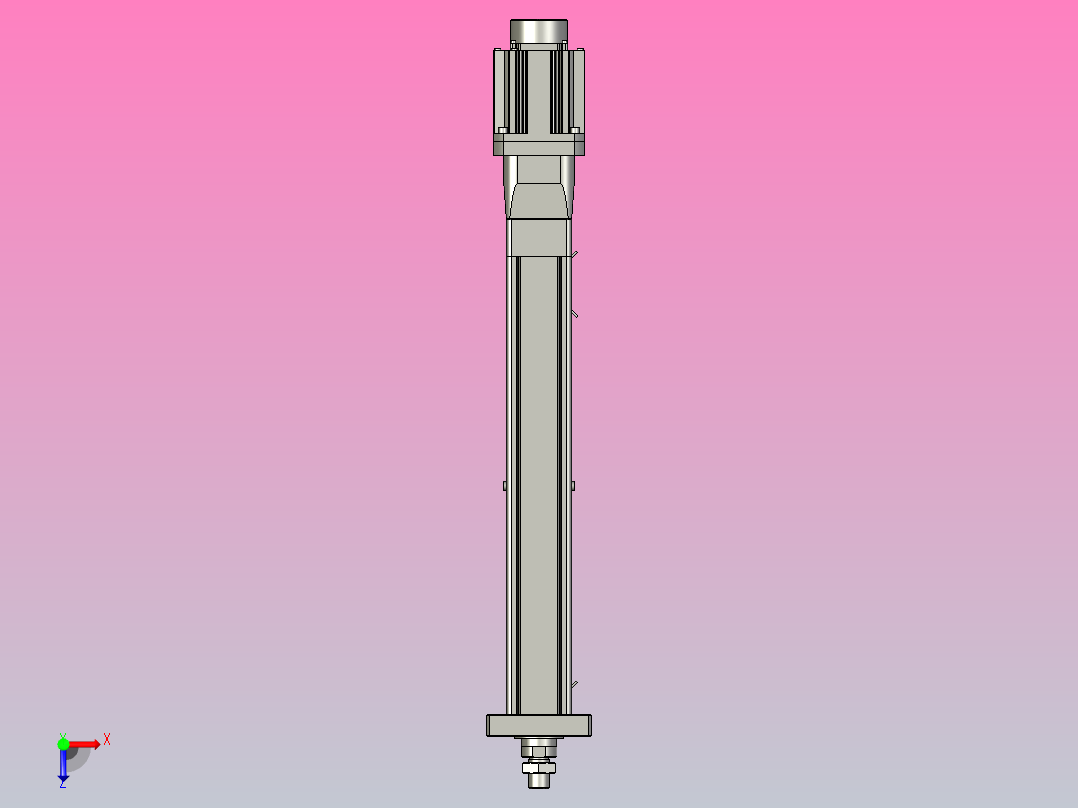 MTA80-500-P05-FF-D-P1500(2000)W-S3 MTA80电动缸 最大负载20KN 额定负载15KN 1500(2000)W电机直接安装俯视图