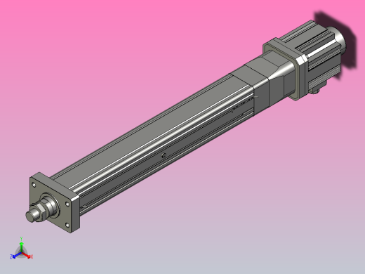 MTA80-500-P05-FF-D-P1500(2000)W-S3 MTA80电动缸 最大负载20KN 额定负载15KN 1500(2000)W电机直接安装正等轴测缩略图