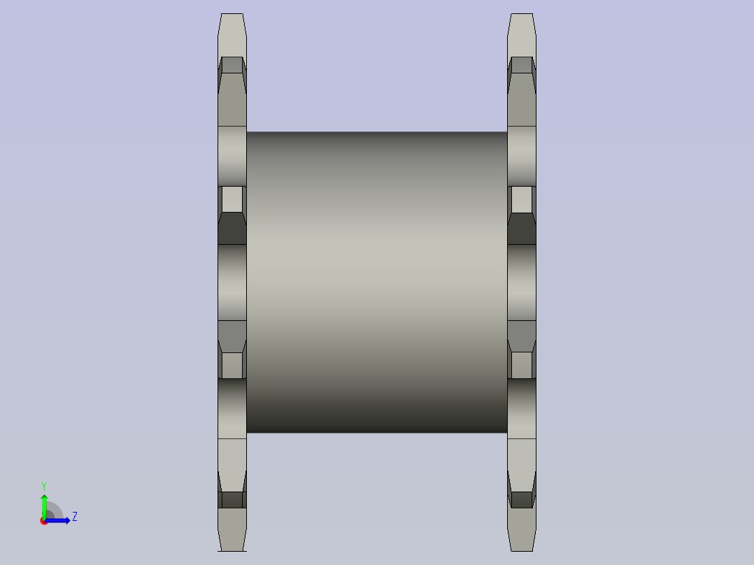 LXYC-BOSSC208A-10-D20主动链轮左视图