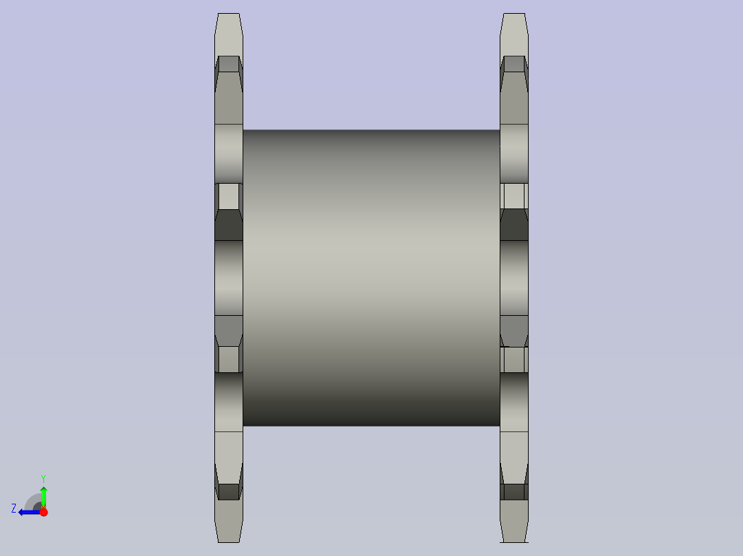 LXYC-BOSSC208A-10-D20主动链轮右视图