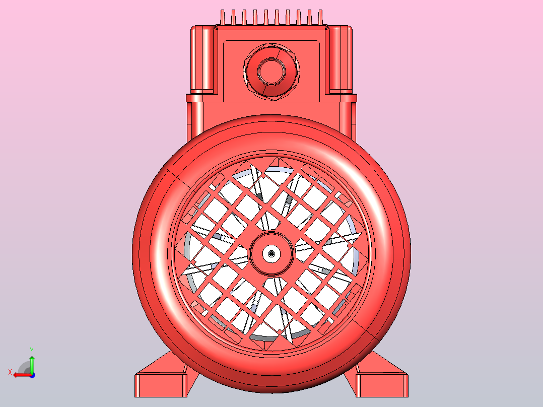 感应异步电机MEC63后视图