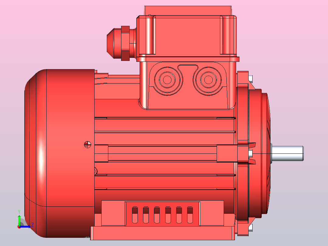 感应异步电机MEC63左视图