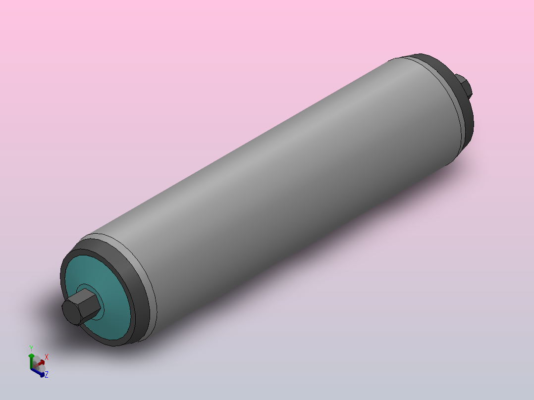 1200系列 泛用型输送辊筒[1.200.JWA.AFA-200]主视图